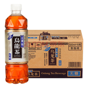 再降價、 PLUS會員！SUNTORY 三得利 無糖烏龍茶飲料 500ml*15瓶 整箱   折33.9元/件