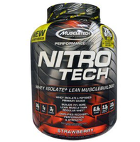 Muscletech Nitro-Tech性能提升系列 乳清蛋白粉 草莓口味1.8kg