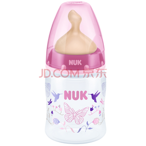 NUK宽口径PP奶瓶150ML配防胀气奶嘴