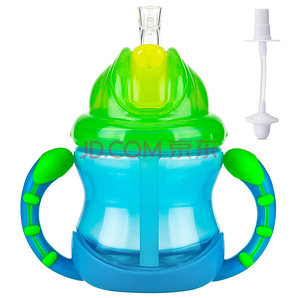 Nuby 努比 兒童吸管杯  240ml藍色 折29.23元