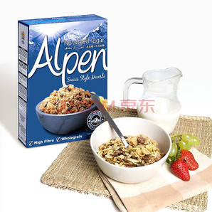限地区！Alpen欧倍  瑞士风味燕麦干果早餐   560g
