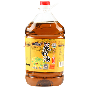 川菜王 非转基因 压榨纯香菜籽油3.8L  折29.9元