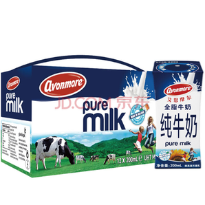 爱尔兰原装进口 全脂牛奶200ml*12