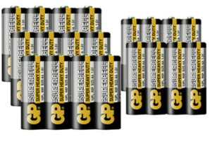 GP超霸 碳性电池 5号电池*12节+7号电池*8节 