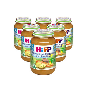 HiPP 喜寶 土豆胡蘿卜牛肉泥 190g*6瓶