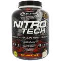 Muscletech,NitroTech，乳清分离蛋白粉+增肌剂  3.97磅（1.80千克）