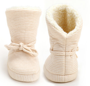 BARBBY&BANA 芭比班纳  婴儿天然有机彩棉加绒保暖鞋 26元包邮(46-20券)