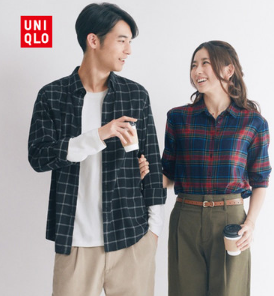 UNIQLO优衣库 男装法兰绒格子衬衫(长袖)401837