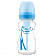 布朗博士（DrBrown’s）蓝色宽口径PP奶瓶 270ml