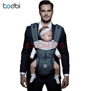 韩国TODBI 新款婴儿腰凳背带HIDDEN 360 限量款气囊式宝宝背婴带 深薄荷色