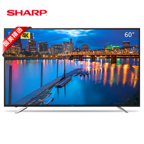 SHARP 夏普 LCD-60SU470A 60英寸 4K超高清人工智能語音 HDR 智能網(wǎng)絡液晶平板電視機