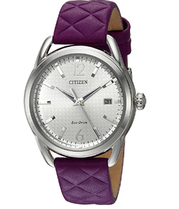 CITIZEN 女式 fe6080 – 03 A 驱动器模拟显示日本石英机芯紫色手表