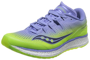 Saucony 圣康尼 TEC 女 跑步鞋 FREEDOM ISO  S1035545H17C 紫/柠檬黄 36