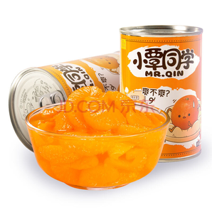小覃同学 糖水橘子罐头425g*4罐彩装