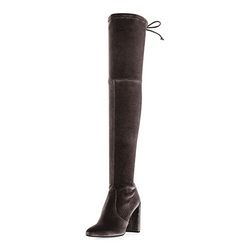 STUART WEITZMAN Highchamp Stretch Velvet 女款過(guò)膝靴