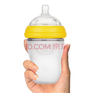 樱舒 婴儿硅胶宽口径防胀气防呛新生儿奶瓶 220ml