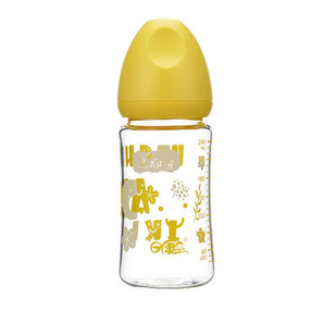 日康母乳实感宽口玻璃奶瓶240ML颜色随机