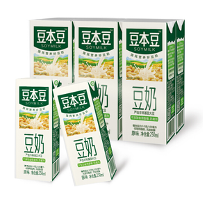 豆本豆 原味豆奶 植物蛋白饮料 250ml*6盒    折11.8元（2件7折）