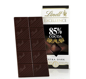 85%可可！Lindt 瑞士蓮 特級排裝 黑巧克力100g*12塊