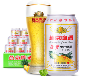 限地区！燕京啤酒 9度 菠萝啤 330ml*24听   27.3元/件（39元，2件7折）