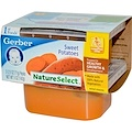 Gerber, NatureSelect, 1段甜薯泥 2盒装 每盒2.5 盎司（71 克）