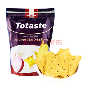 限地区：土斯（Totaste） 酸奶洋葱味苏打饼干 不规则脆片薄饼 168g
