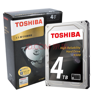 TOSHIBA 东芝 N300系列 NAS用机械硬盘 4TB