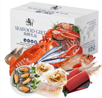 海朴 9种进口海鲜大礼包 4.3kg 有波士顿龙虾/金枪鱼刺身