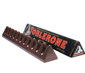 TOBLERONE 瑞士三角 黑巧克力含蜂蜜及巴旦木糖 100g 