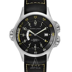 HAMILTON 汉米尔顿 Khaki Navy 卡其海军系列 GMT H77645333 男士机械腕表