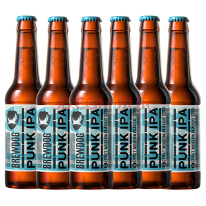 限地區(qū)： Brewdog 釀酒狗 Punk IPA 朋克英式印度淡啤酒 330ml*6瓶 *3件 158元包郵（258-100）