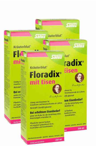 改善貧血！SaluxFloradix 莎露斯有機鐵元草木滋潤補液 4瓶* 250ml