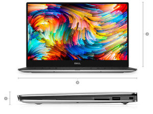DELL 戴爾 XPS13 9360 13.3英寸 筆記本電腦（i7-8550U、16GB、512GB、觸屏） 翻新版 