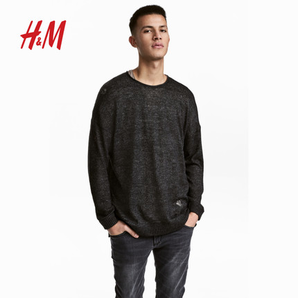 某猫 H&M 男2018年春季新款 破洞套衫150元包邮（尺码齐全）