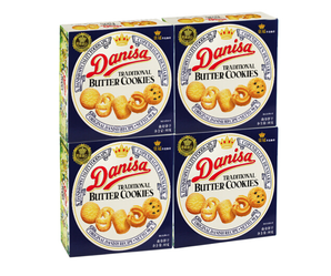 印尼进口 皇冠（danisa）丹麦曲奇饼干90g*4盒