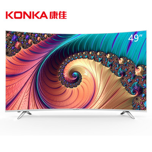 预售好价！KONKA 康佳  LED49UC3 49英寸超薄曲面36核4K HDR人工智能电视