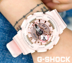 Casio 卡西欧 G-Shock系列 运动初恋粉女士手表 GMAS11 0MP-4A1