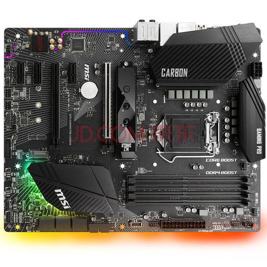 msi微星h370gamingprocarbon暗黑板主板