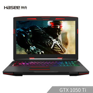 Hasee 神舟 戰(zhàn)神Z7M-KP7GC 15.6英寸游戲本（i7-8750H、8G、1TB+128GB、GTX1050Ti 4G）5999元包郵