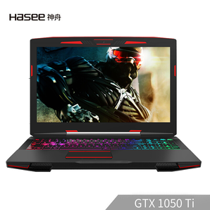 Hasee 神舟 战神Z7M-KP7GC 15.6英寸游戏本（i7-8750H、8G、1TB+128GB、GTX1050Ti 4G）5999元包邮