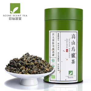 四国有机认证！芯仙茗堂 一级 台湾高山有机茶乌龙茶100g  