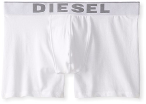 DIESEL 男式塞巴斯蒂安3只裝必備平角內(nèi)褲  白色 Small
