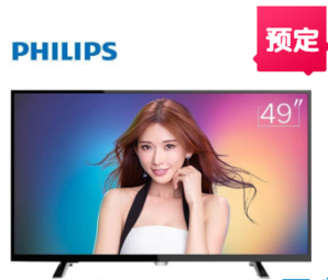 Philips 飞利浦 49PUF6072/T3 49英寸 4K超高清 智能 LED平板液晶电视机