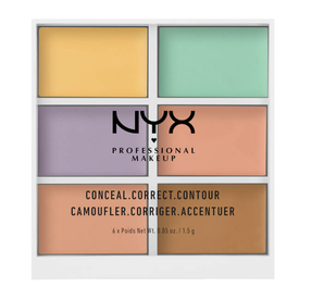 NYX Professional Makeup 6色修容遮瑕盤 1.5g