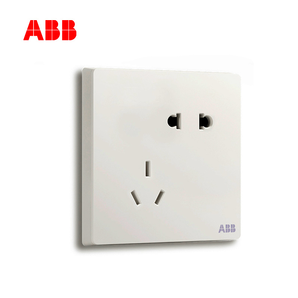 ABB 軒致系列 AF205 五孔插座 雅典白 三只裝 39.4元包郵（需用券）