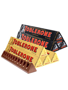Toblerone三角 瑞士进口巧克力 瑞士三角巧克力 休闲零食 糖果 (牛奶100g*5+黑巧100g*5)