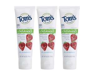 Tom's OF MAINE Anticavity Fluoride 兒童 草莓味 牙膏 119g*3支