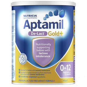 Aptamil 愛他美金裝嬰幼兒配方奶粉無乳糖（1-2段）0-12月900g