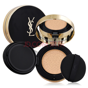 圣羅蘭（YSL）明彩輕墊粉底液?10?SPF35?PA++?14g（墨水氣墊?羽毛粉底液 遮瑕 提亮膚色）