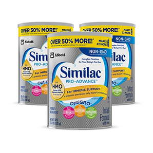 Similac 美国雅培 1段HMO低聚糖非转基因加铁婴儿奶粉 1.02kg*3罐